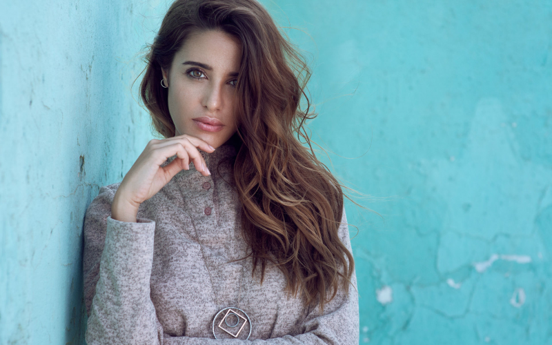 femmes, maquette, portrait, cheveux longs, brunette, Regarder la visionneuse femmes, maquette, portrait, cheveux longs, brunette, Regarder la visionneuse