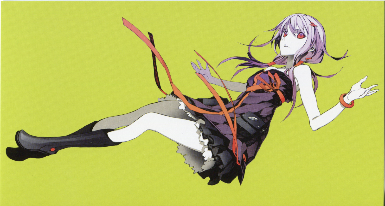 Psi Kulky Carnage, anime, manga, anime dívky, jednoduché pozadí, červené oči