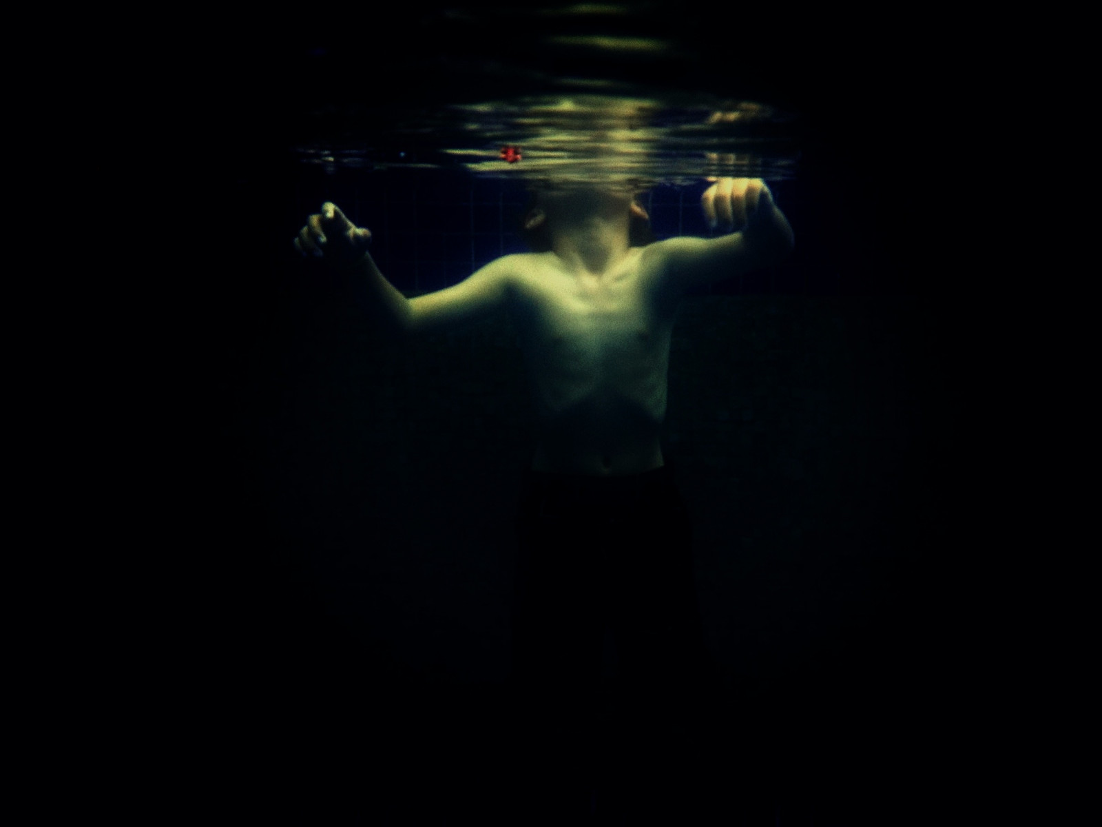 Wallpaper black, night, sky, Instagram, underwater, iPhone