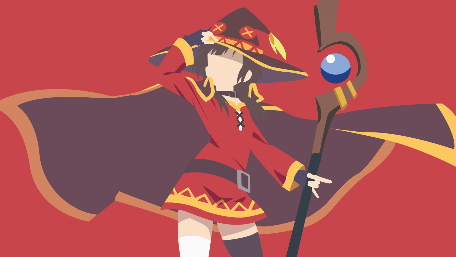 Megumin, Kono Sekai Subarashii ni Shukufuku wo, minimalismo, procedura guidata, mago