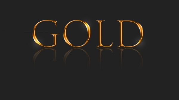 1920x1080 px, gold, typography, gray background, reflection