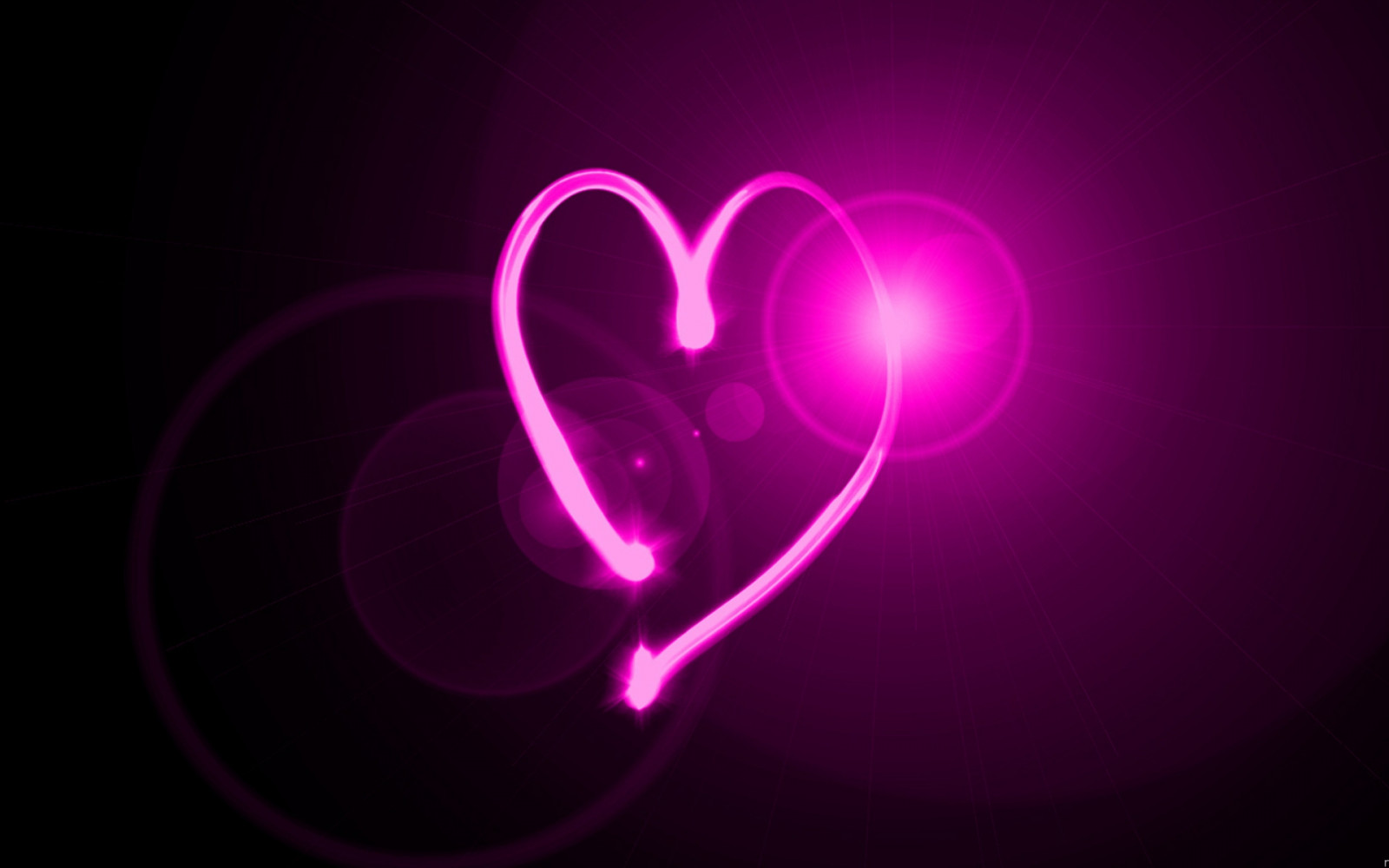 Wallpaper heart, neon, light 1920x1200 goodfon 1029156 HD