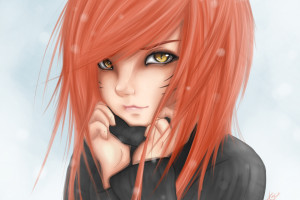 face eyes long hair anime red black hair hair mouth pink clothing head eye costume blond hairstyle wig brown hair human hair color hair coloring red hair organ cat ART girl