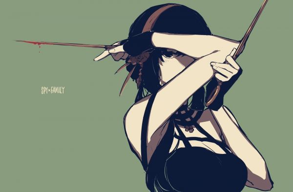 Yor Forger,Spy x Family,digital art,minimalism