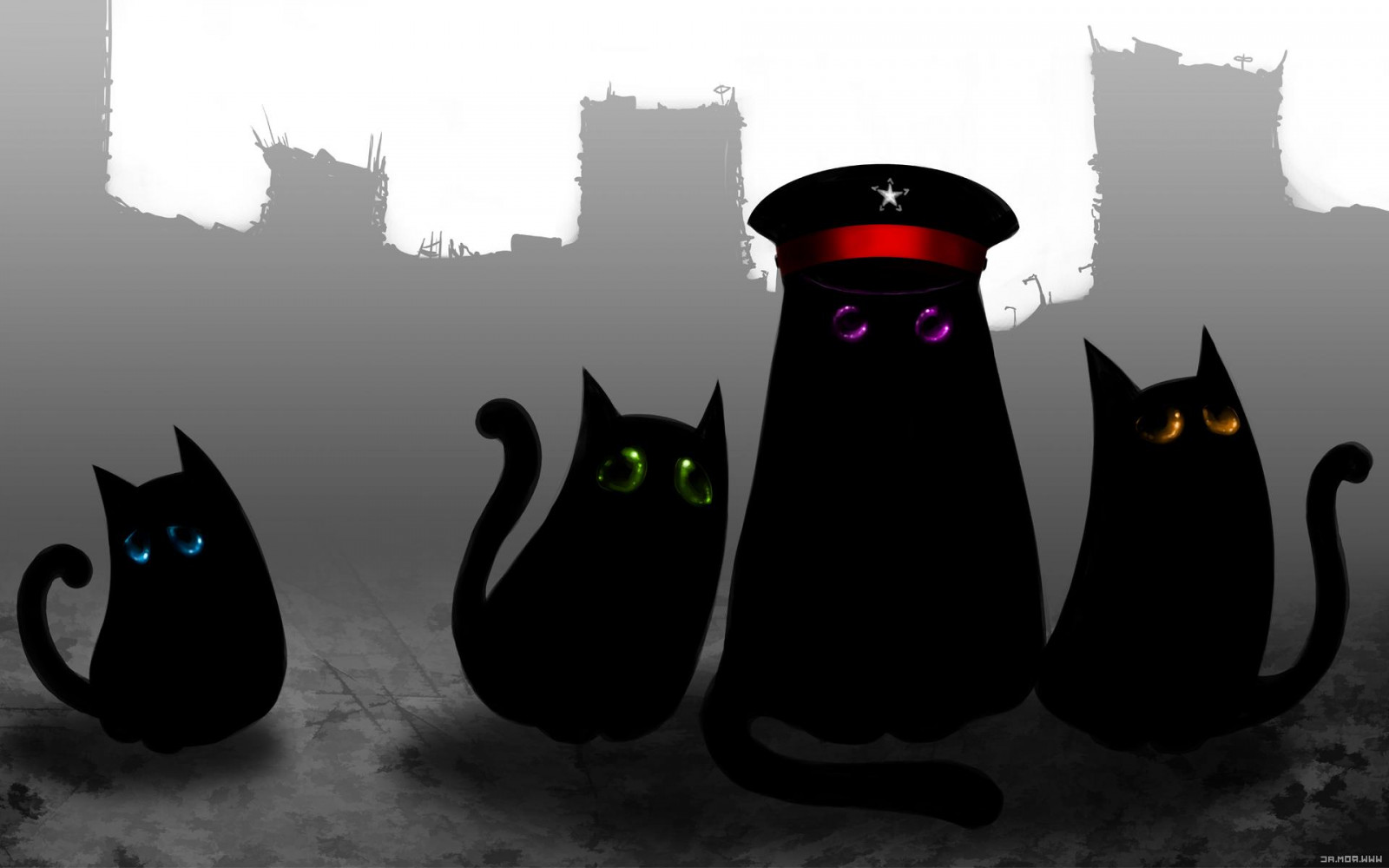 1920x1200 px, apokalyptický, kočky, komiks, fantazie, čepice, Romanticky, sci fi