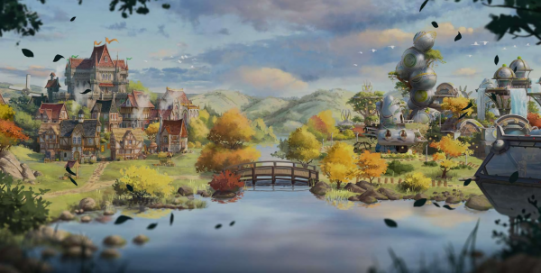 Forge of Empires, house, fantasy art, digital art, Video Game Art, building
