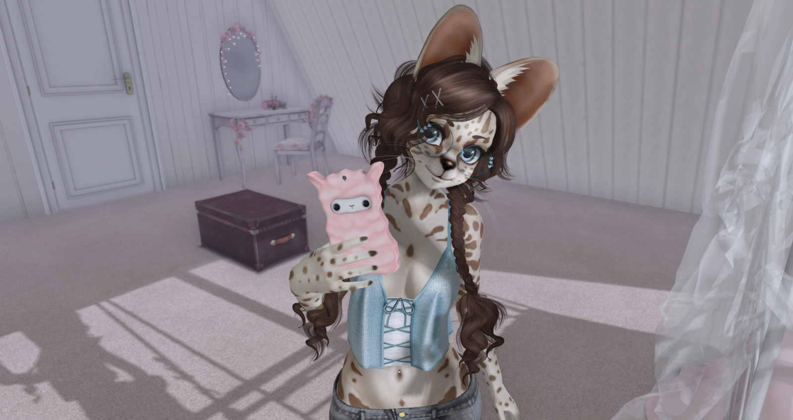 Wallpaper anime, furry, Toy, machine, clothing, vacation, selfie, SL