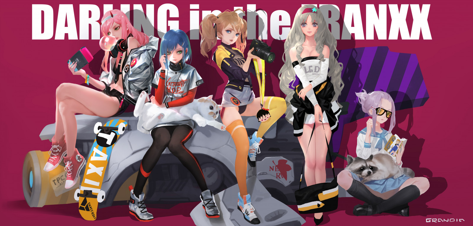 Wallpaper : Darling in the FranXX, anime girls, Ichigo Darling in the ...