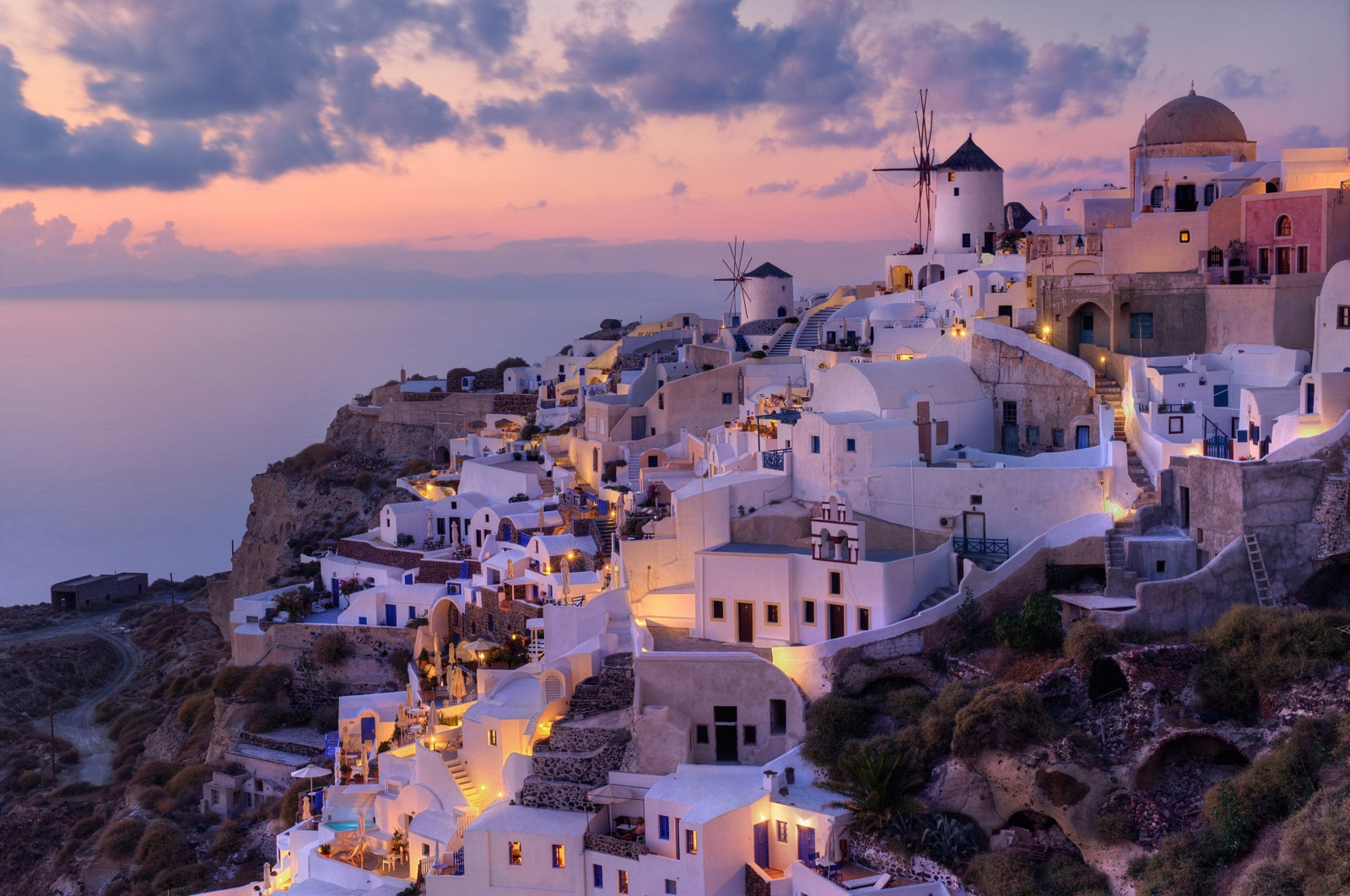 Fond d'écran : 2560x1700 px, Grèce, Santorin 2560x1700 - goodfon