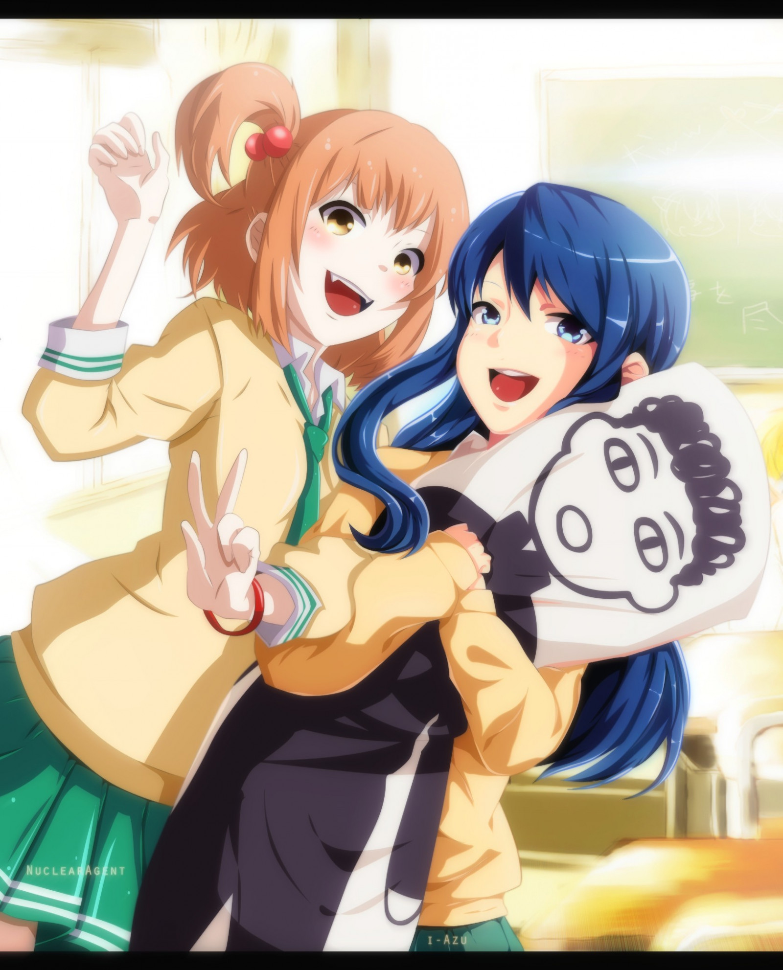 ilustrace, anime, anime dívky, kreslená pohádka, láska Lab, Maki Natsuo, mangaka, Kurahashi Riko