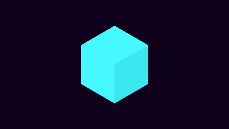 illustrazione,minimalismo,logo,blu,cubo,triangolo