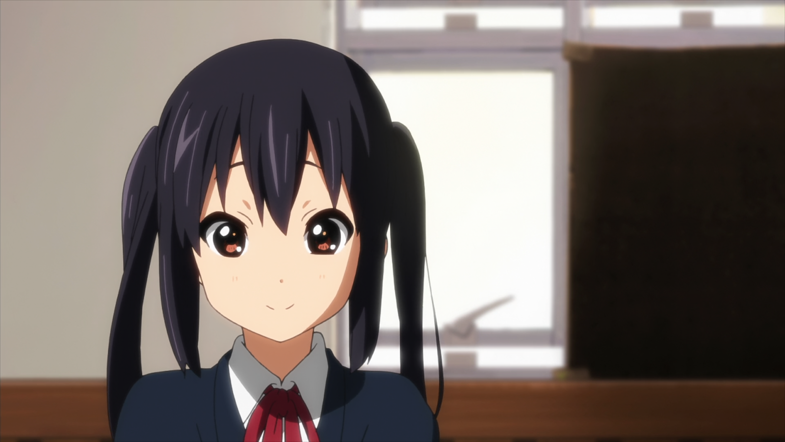 anime anime girls black hair K ON Nakano Azusa screenshot mangaka