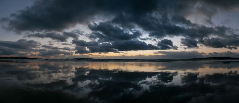 slunečnímu záření, západ slunce, moře, Příroda, nebe, odraz