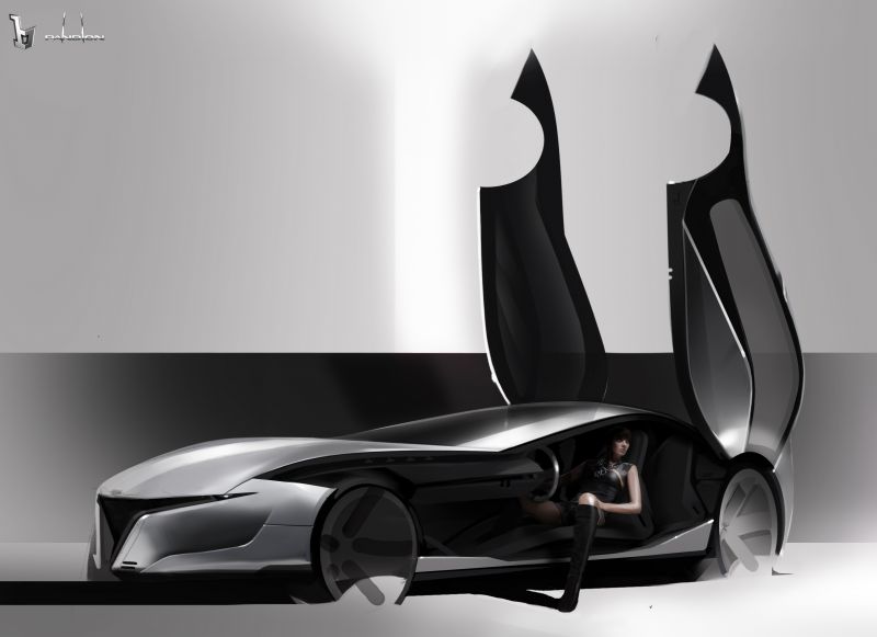 illustration, car, vehicle, Bertone, netcarshow, sports car illustration, car, vehicle, Bertone, netcarshow, sports car