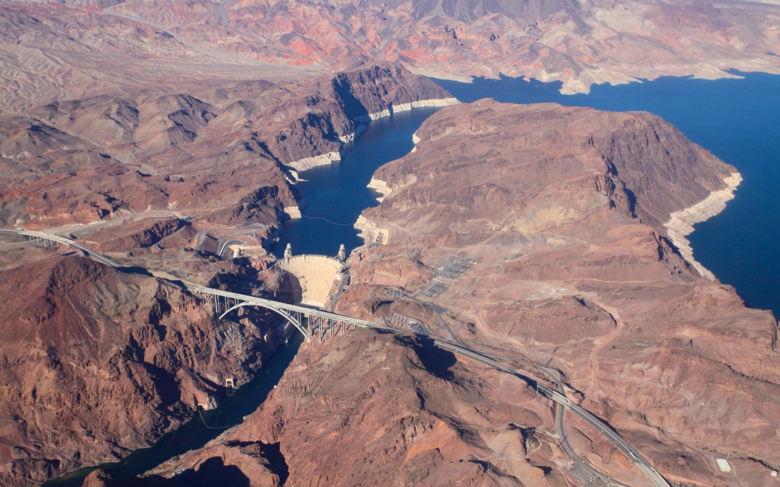 krajina, útes, kaňon, plošina, Formace, Hooverova přehrada, Terén, 1920x1200 px, geologie, landform, geografický rys, letecké snímkování, geologický fenomén, pohoří, extrémní sport, vádí