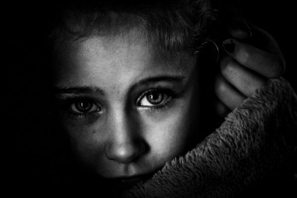 face, contrast, white, black, monochrome, old