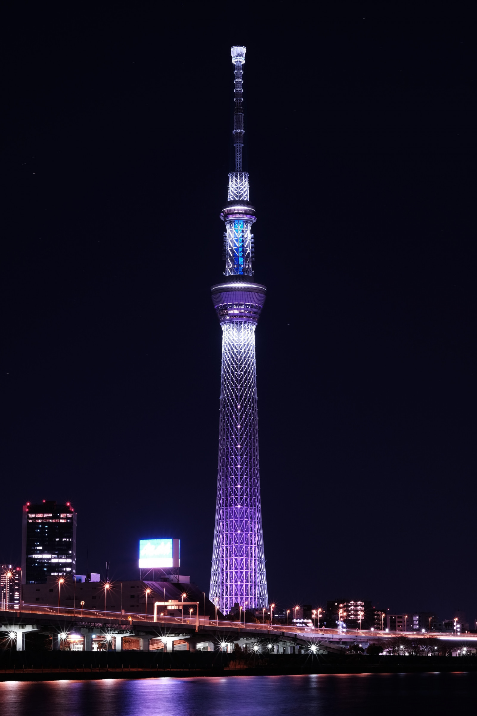 město, panoráma města, noc, panoráma, mrakodrap, věž, metropole, Tokio, Fujifilm, Skytree, Fujinon, mezník, Tokyo Sky Tree, classicchrome, x, xf56mmf12r, xf56mm, XT1, fuyumiyabi