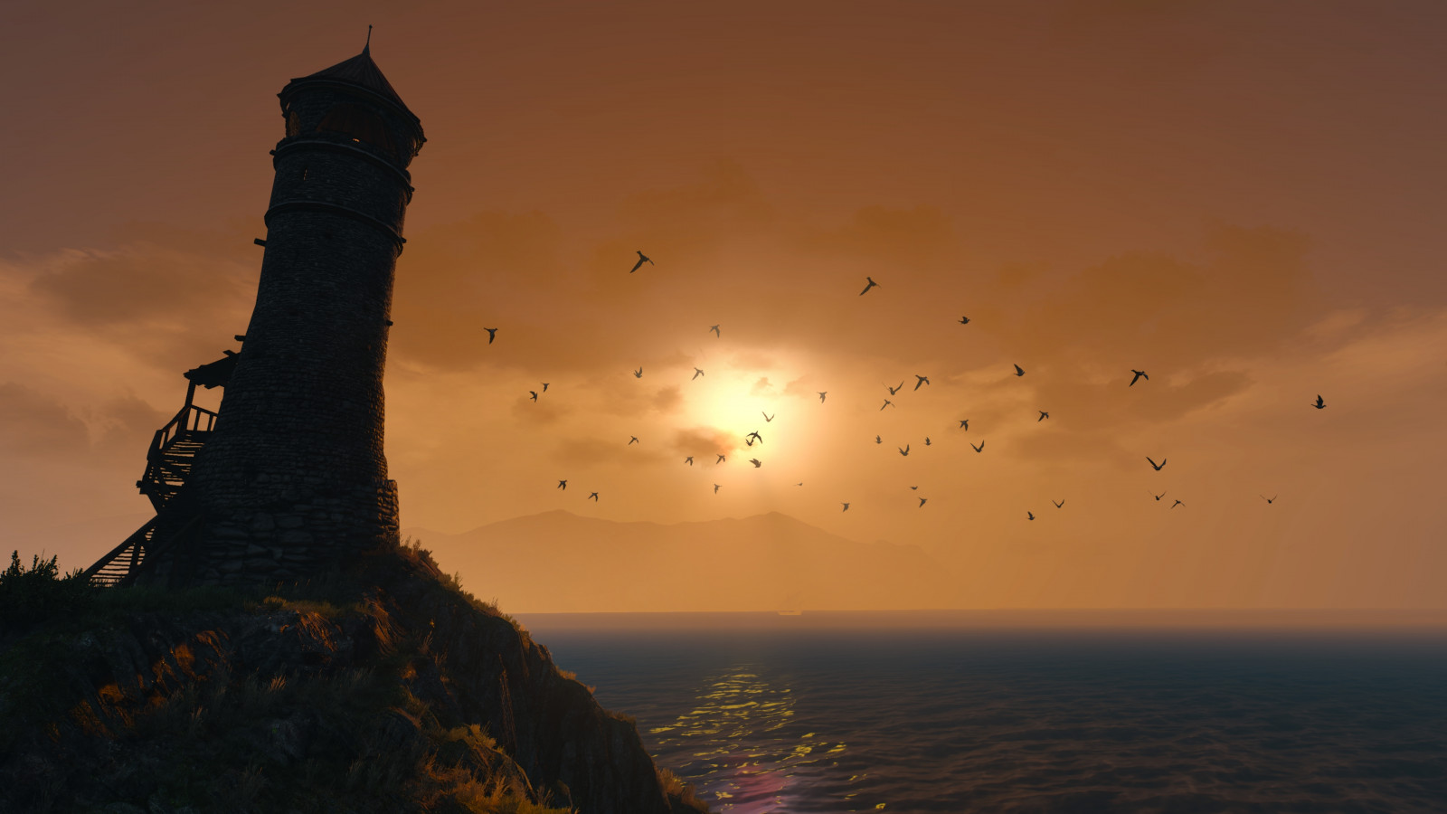 voda, pták, nebe, mrak, tělo z vody, odlesk, slunečnímu záření, věž, svítání, soumrak, západ slunce, horizont, ráno, krajina, migrace zvířat, červená obloha v dopoledních hodinách, mořský pták, uklidnit, stádo, Maják, slunce, migrace ptáků, strom, Volně žijících živočichů, odraz, večer, svítání, budova, rostlina, oceán, město, astronomický objekt, Skála, vlna, jezero, moře, mořská vlna, pobřeží, hrad, hora, Natural landscape, křídlo, silueta, mys, podsvícení, vodní pták