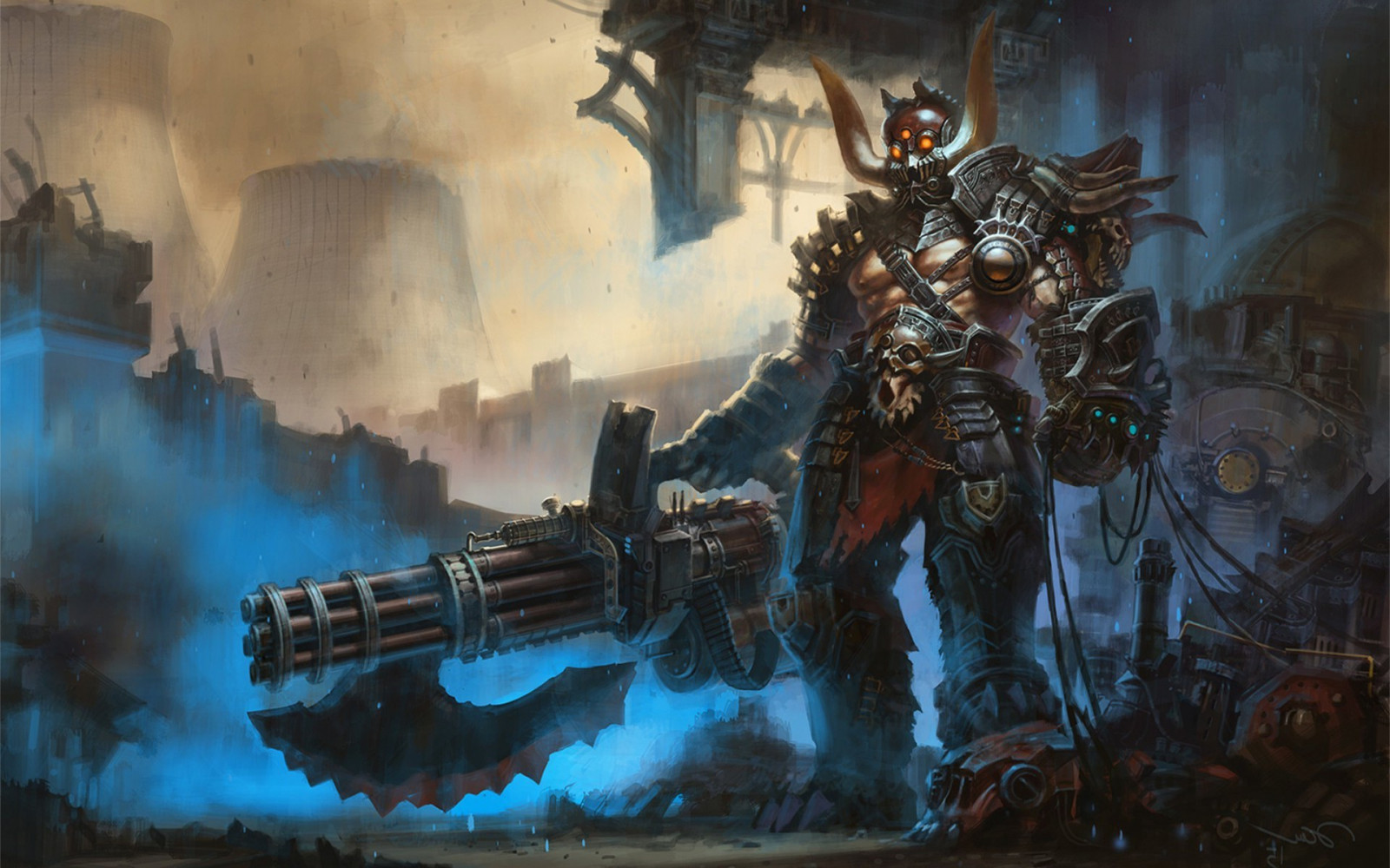 ilustração, Fantasia arte, Cyborg, mitologia, Captura de tela, 1920x1200 px, Papel de parede do computador, Jogo de pc, Armas de Fantasia