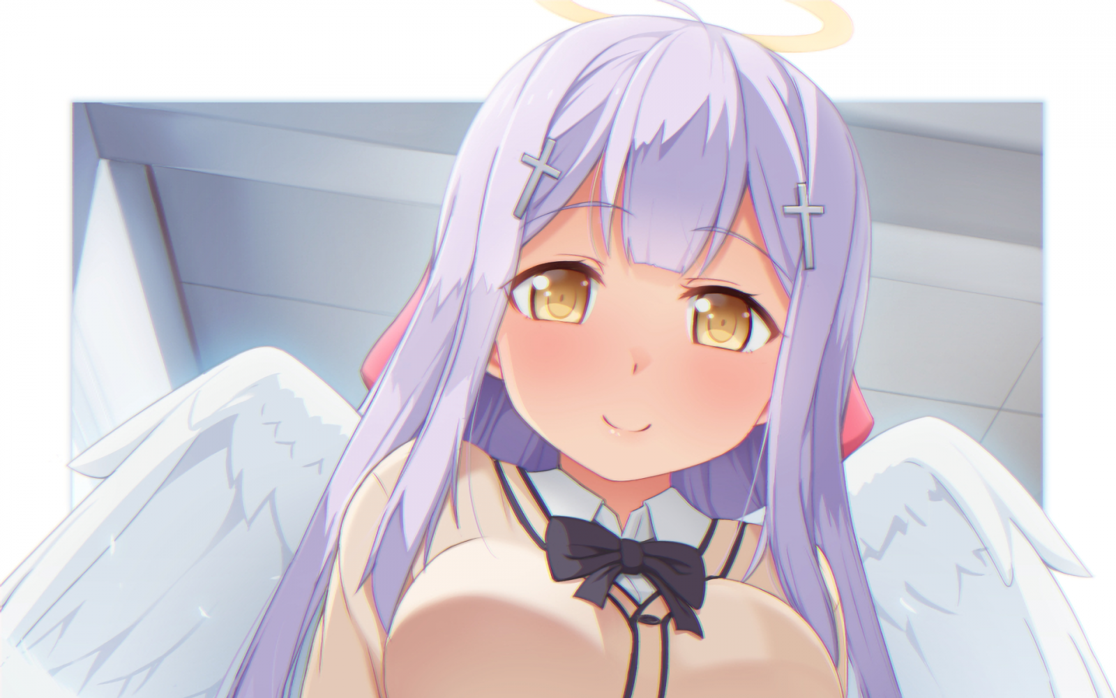 výkres, ilustrace, anime, anime dívky, umělecká díla, kreslená pohádka, černé vlasy, Gabriel Dropout, Raphiel Ainsworth Shiraha, skica, mangaka