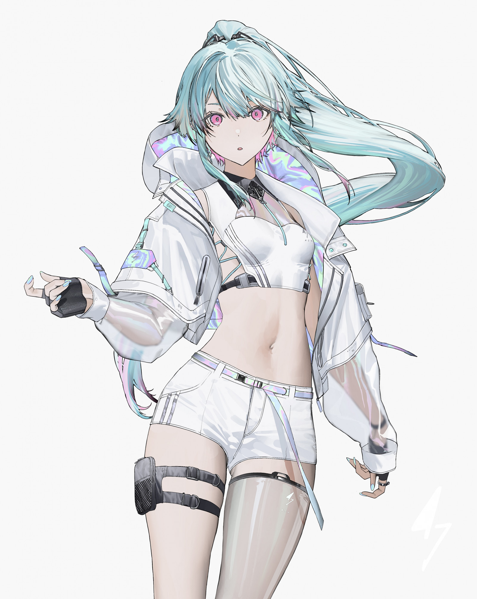 anime dívky, ramínek podprsenky