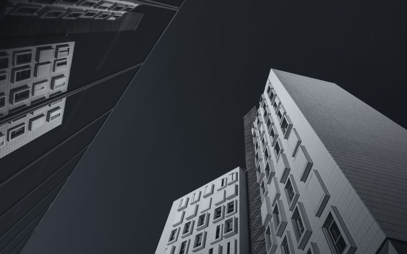 5858x3661 px,bygning,monokrom,skycrapers,vindue