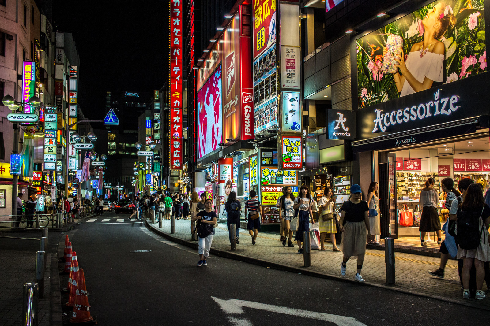 Metropolitní oblast, urban area, noc, město, ulice, metropole, mezník, infrastruktura, město, pěší, nakupování, centrum, dav, silnice, večer, pruh, neon, trh, panoráma města