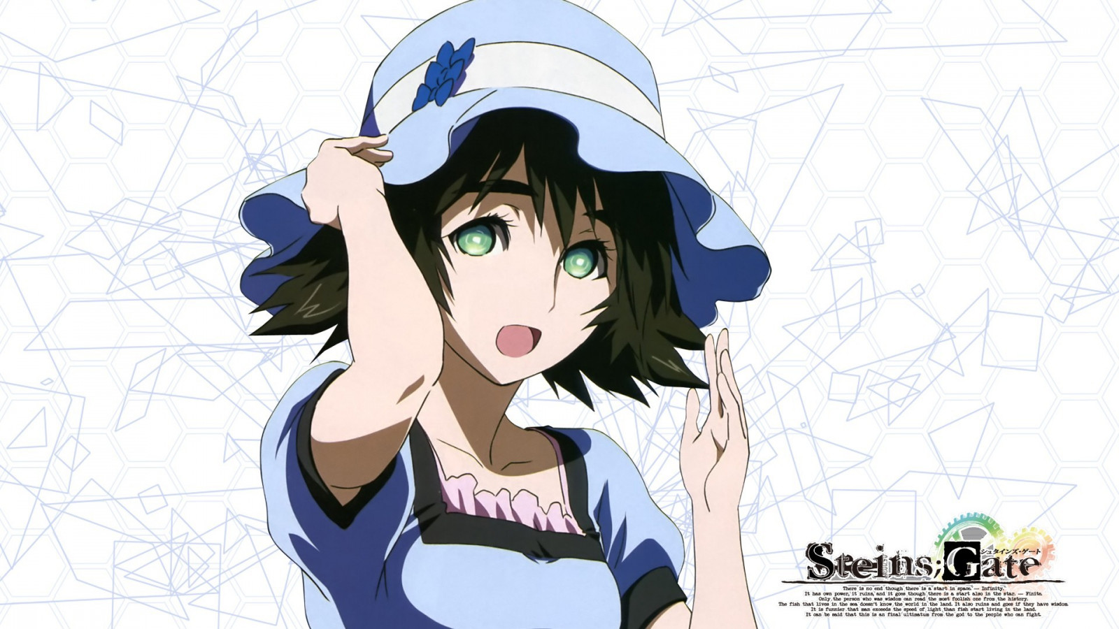 disegno, illustrazione, anime, cartone animato, capelli neri, Steins Porta, Shiina Mayuri, schizzo, mangaka