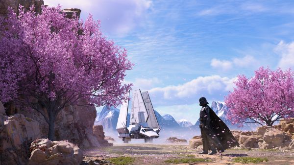 Star Wars,CGI,artwork,Darth Vader