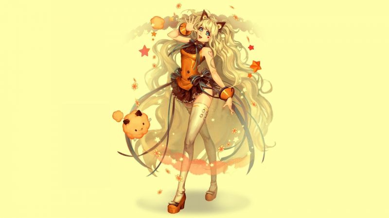 illustrazione, sfondo semplice, anime, anime girls, cartone animato, Vocaloid illustrazione, sfondo semplice, anime, anime girls, cartone animato, Vocaloid