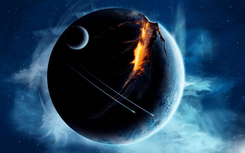 ilustrace, digitální umění, planeta, prostor, Země, space art ilustrace, digitální umění, planeta, prostor, Země, space art