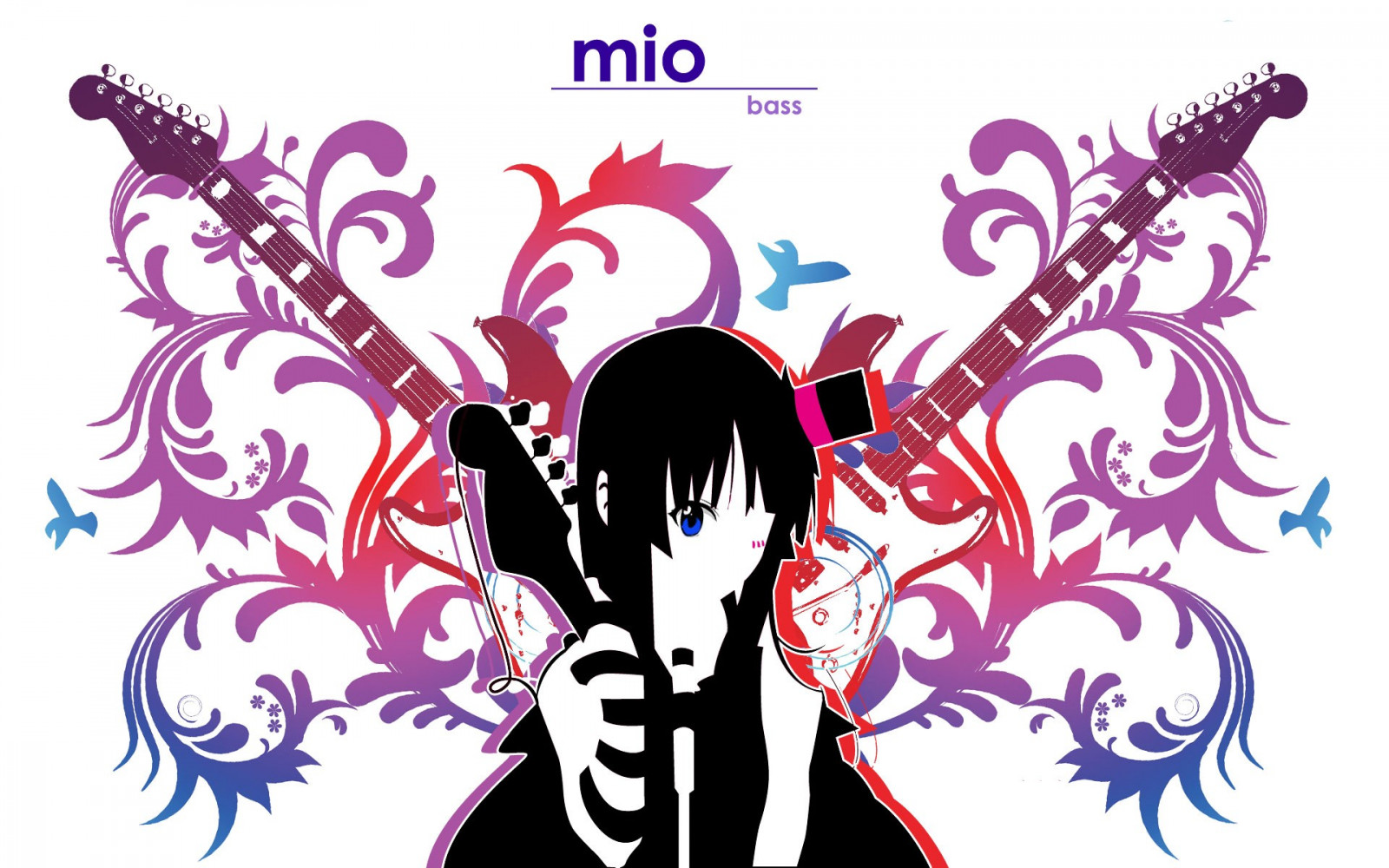 Wallpaper : ilustrasi, gadis anime, gambar kartun, K ON, Akiyama Mio