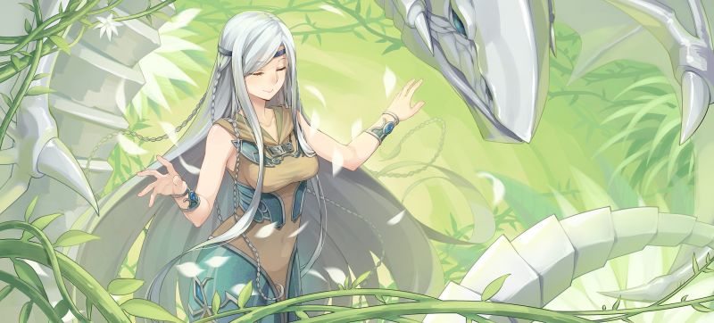 ilustrace, anime, anime dívky, dlouhé vlasy, šaty, kreslená pohádka ilustrace, anime, anime dívky, dlouhé vlasy, šaty, kreslená pohádka