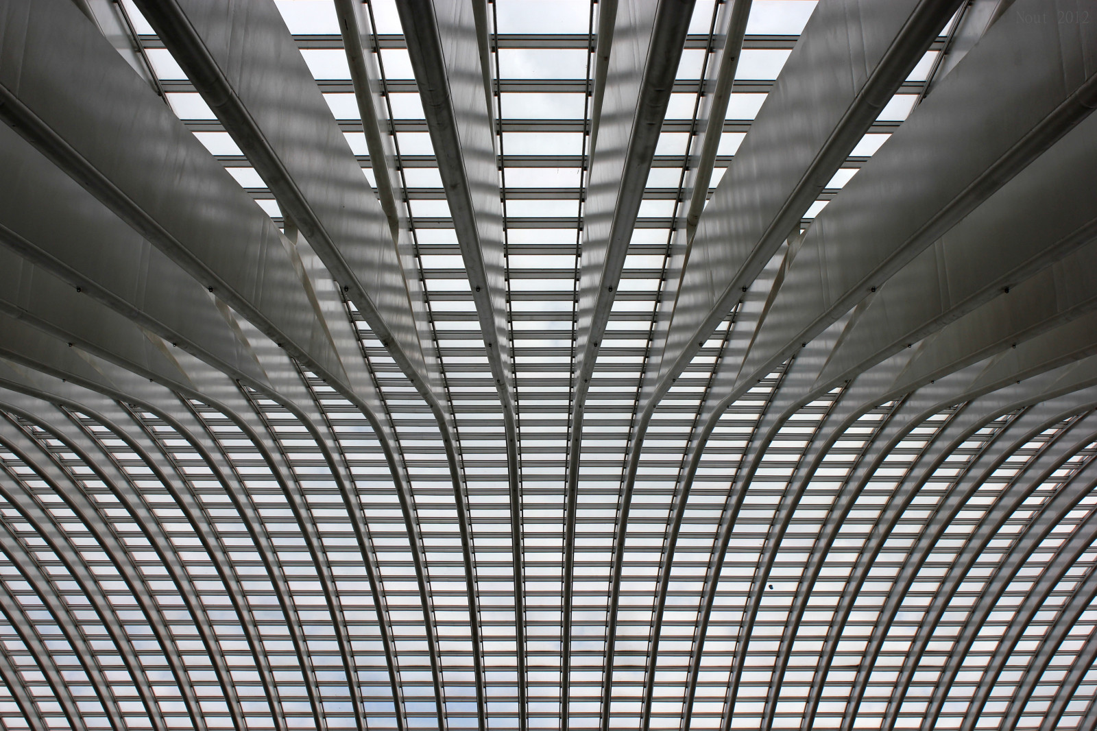 arkitektur, abstrakt, jernbane, symmetri, skyskraber, moderne, Canon, linjer, Belgien, struktur, 2012, station, vinduer, mønstre, design, linje, loft, 550, eos, 550D, Belgie, EOS550D, kan, dagslys, Calatrava, arkitektur, Nout, noutyboy, liege, guillemins, Luik