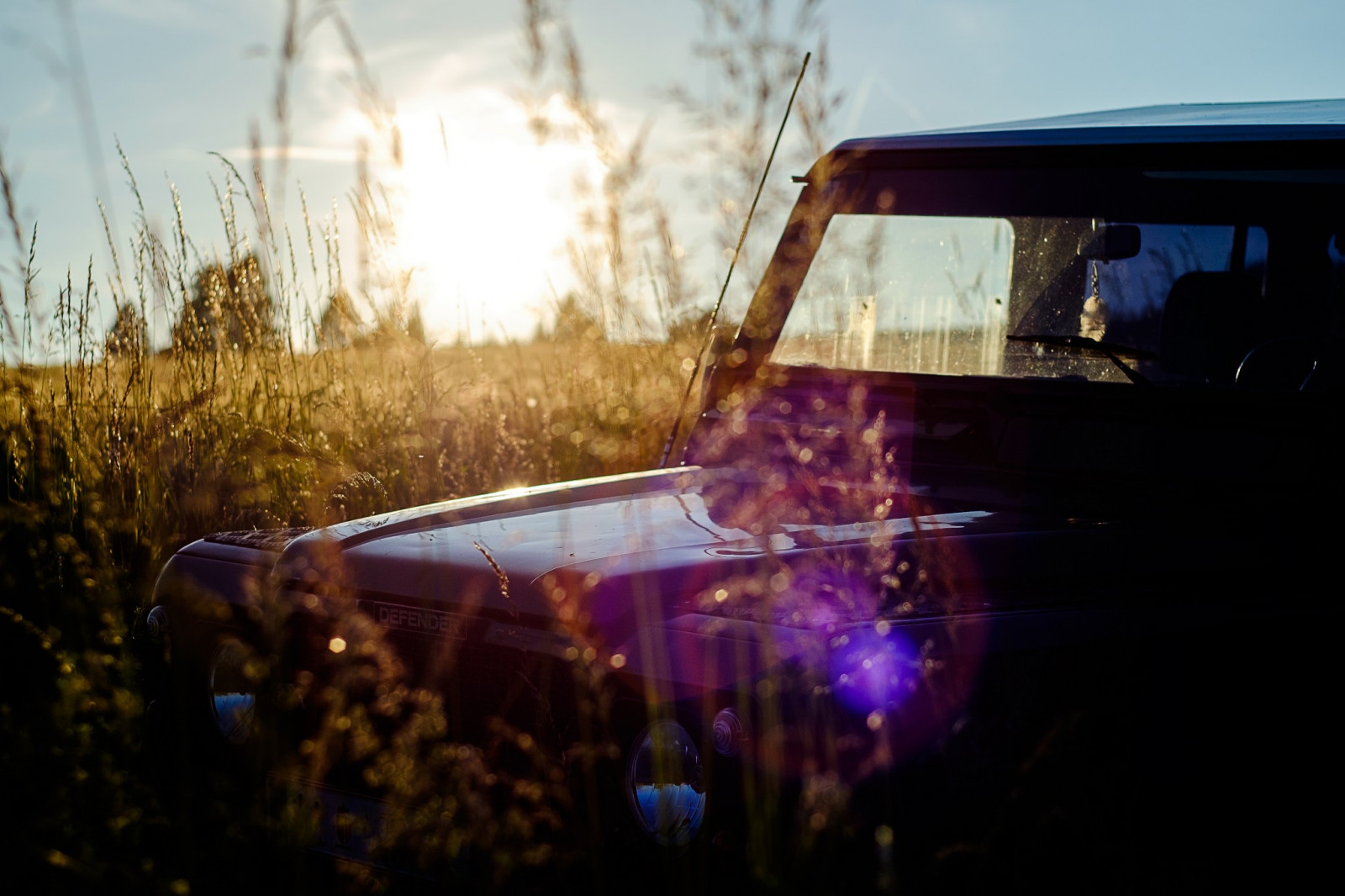 sollys, træer, lys, nat, natur, bil, afspejling, planter, køretøj, fotografering, aften, Sol, sløret, lens flare, bokeh, jord, lys