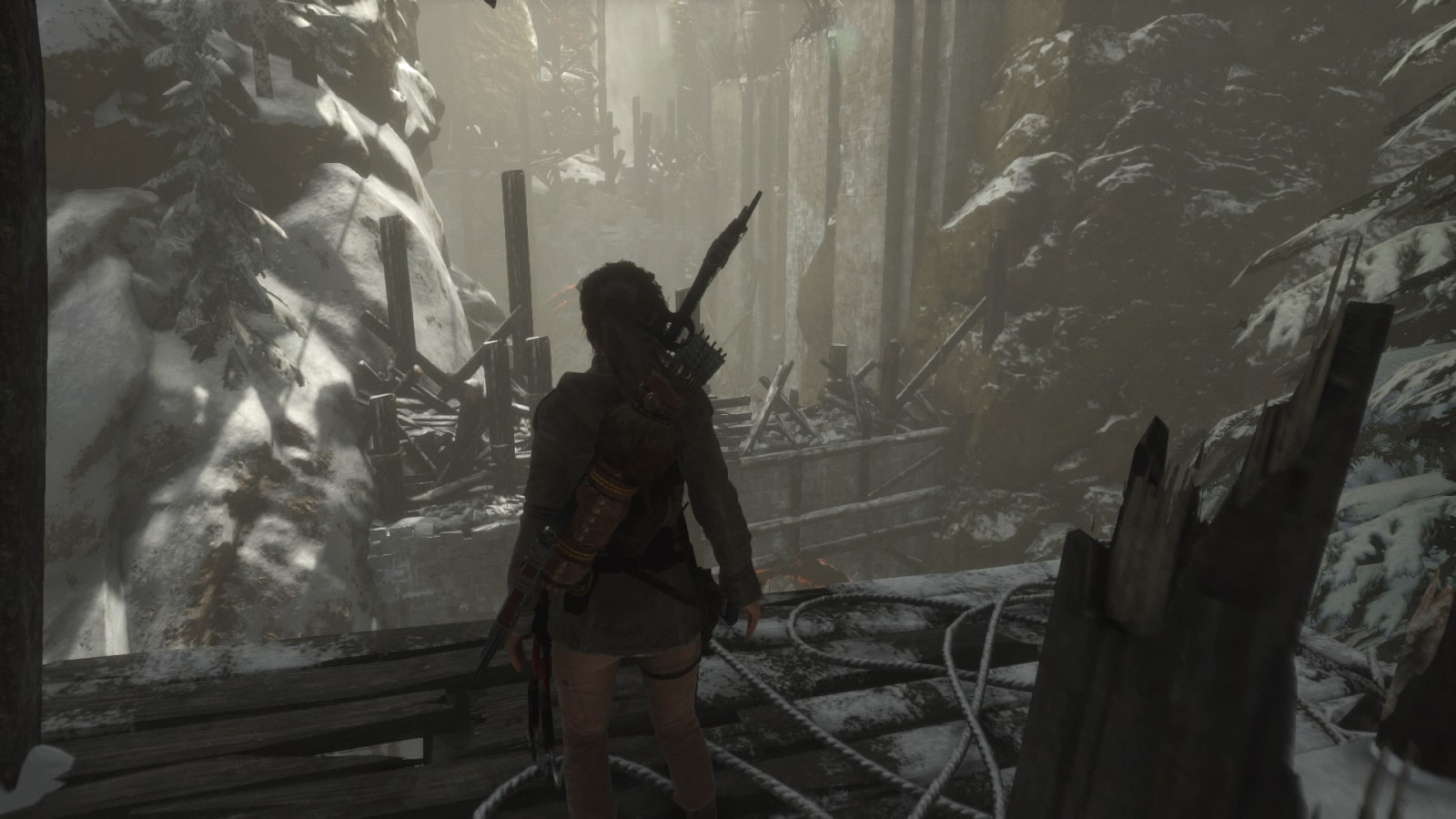 soldado, Playstation 4, Lara Croft, Tomb Raider, oscuridad, captura de pantalla, Juego de pc