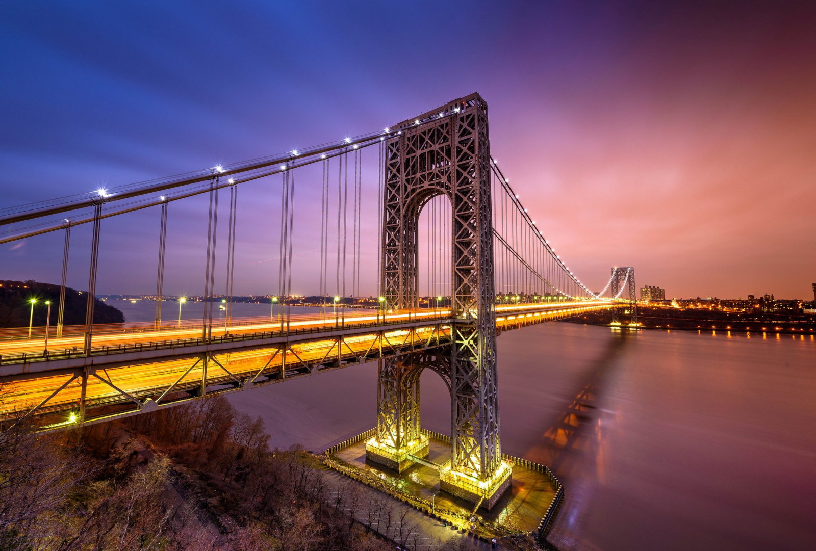 2048x1384 px, สะพาน, เมือง, ใหม่, กลางคืน, หอคอย, York