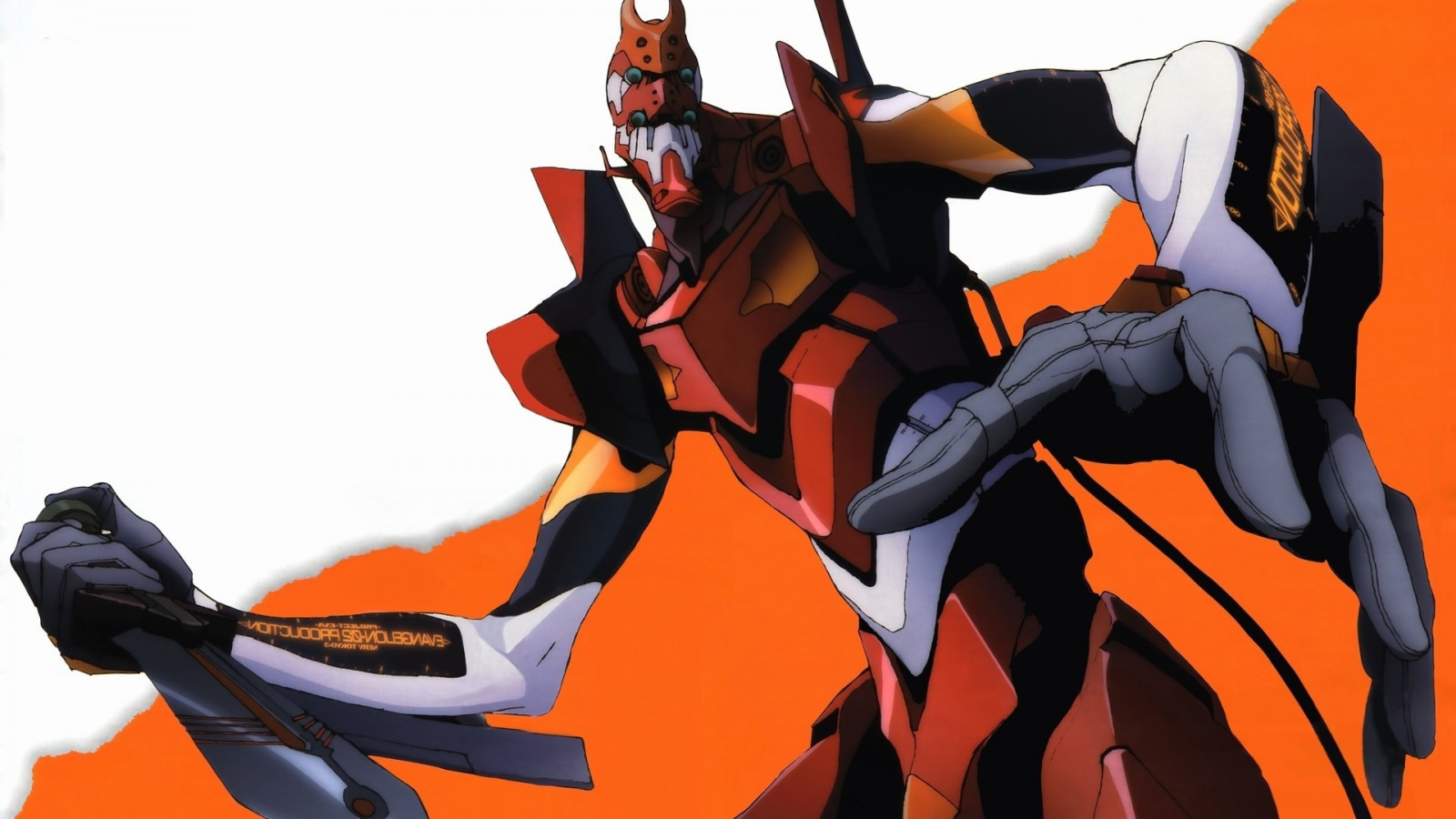 илюстрация, аниме, Neon Genesis Evangelion, карикатура, оранжев, EVA Unit 02, комикси, Меча, 1920x1080 пиксела, комикс