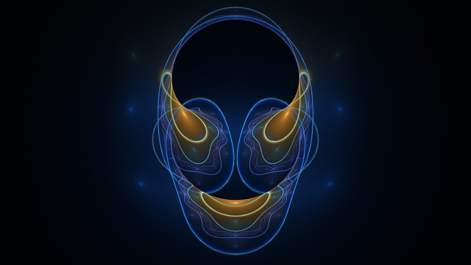 viso, illustrazione, arte digitale, maschera, blu, cerchio, capi di abbigliamento, leggero, costume, sfondo del computer, font, organo