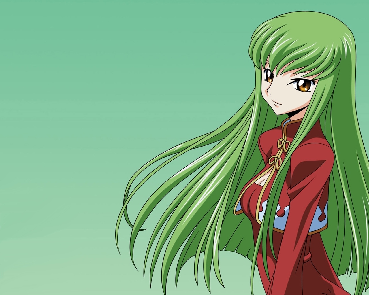 Wallpaper : illustration, anime, Code Geass, green, cartoon, hair ...