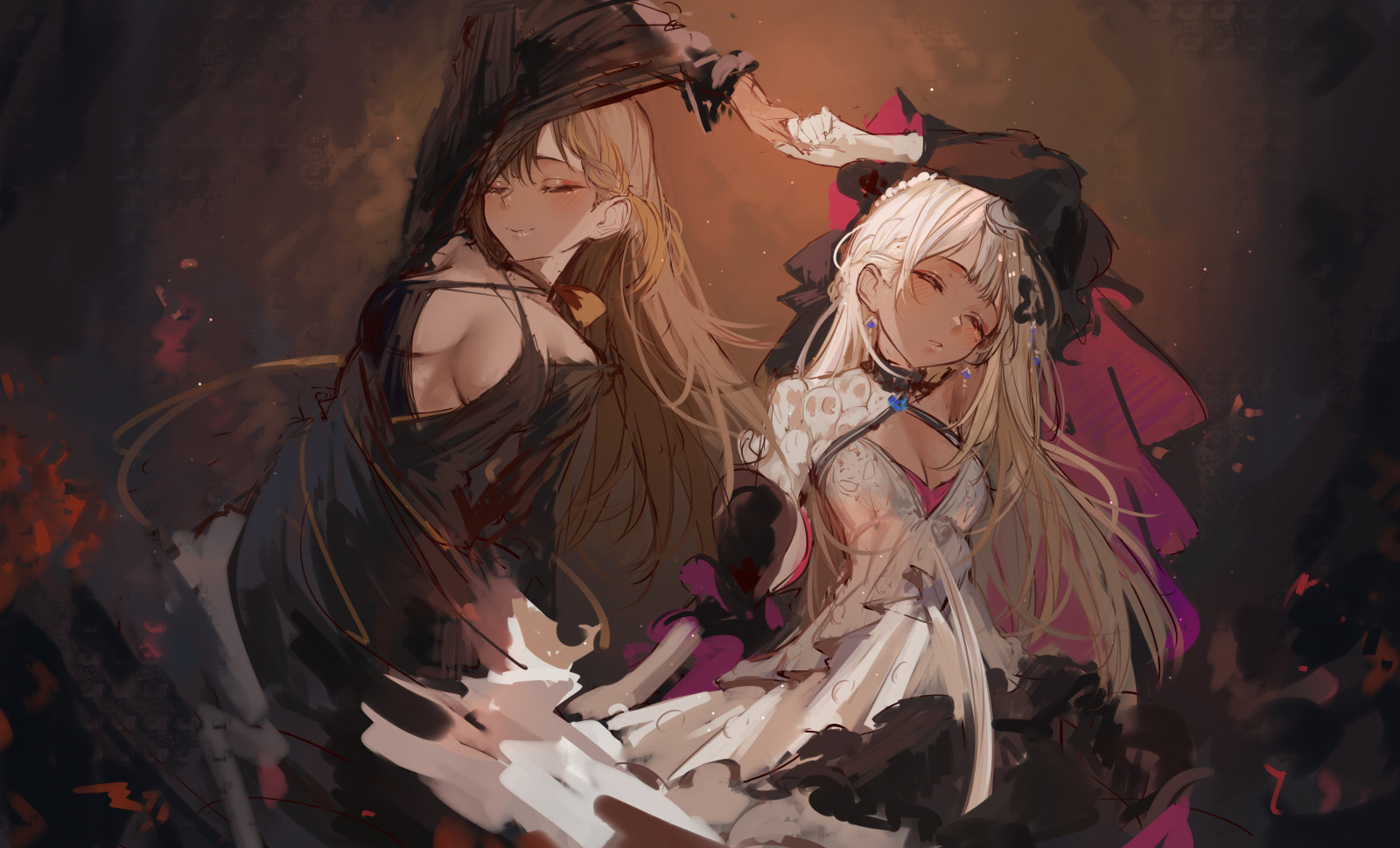 anime, anime dívky, naokomama, Petra Gurin, Reimu Endou, bílé vlasy, Nijisanji, Virtual Youtuber