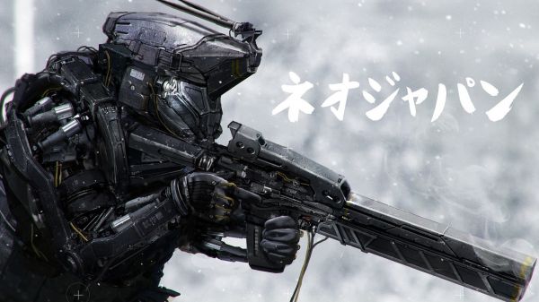robot,futuristic,vehicle,artwork,soldier,cyborg