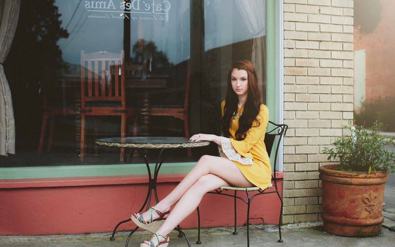 ženy, ryšavý, model, Červené, sedící, šaty, móda, jaro, Osoba, barva, dívka, krása, žena, dáma, noha, fotografie, obraz, 1920x1200 px, lidských pozice, focení, umění model