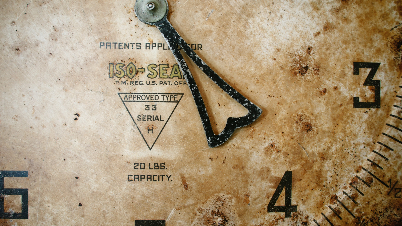 starý, Kanada, detail, měřítko, prodejna, obchod, před naším letopočtem, ukazatel, antický, Britská Kolumbie, vytočit, čísla, opotřebovaný, zvětralý, 169, značení, newwestminster, patina, Frontstreet, fragment, měření, Chatillon, Starožitnost, Panasoniclumixg14mmf25, olympusem5