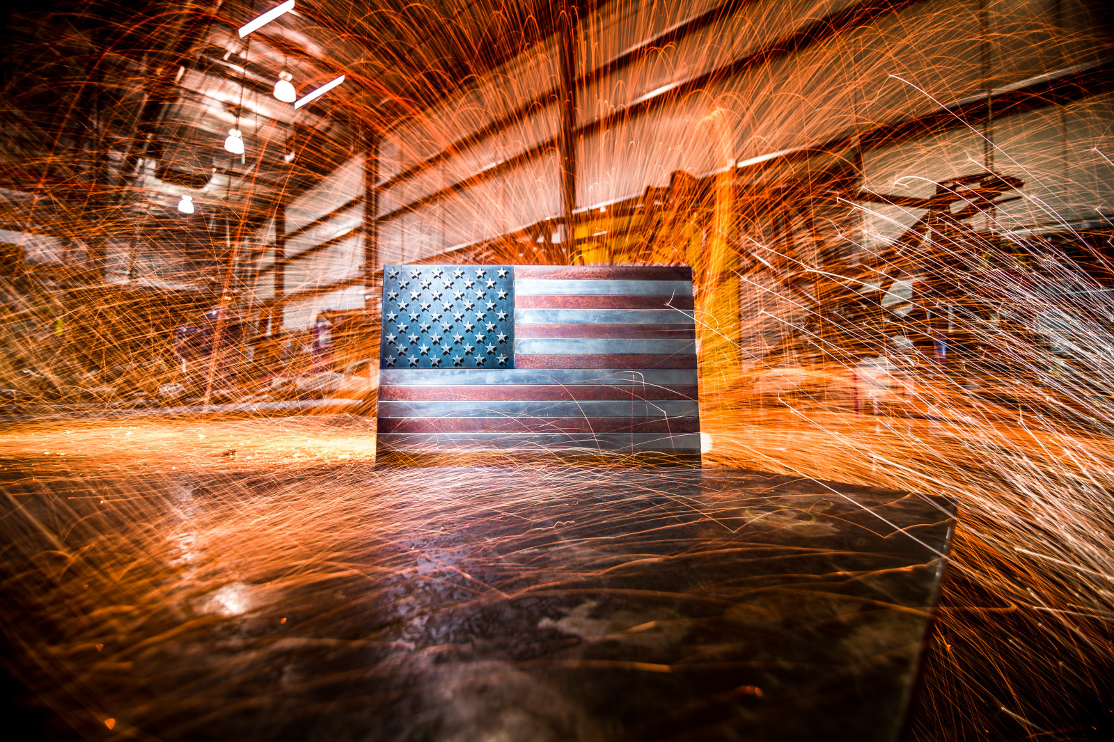 slunečnímu záření, voda, prostor, odraz, nebe, hvězdy, dřevo, ohňostroj, večer, vlajka, ocel, vlna, svařování, pruhy, jiskry, světlo, dlouho, expozice, den, sjednocený, stavy, Amerika, nezávislost, zámečnické, 4thofjuly, murica, stock photography