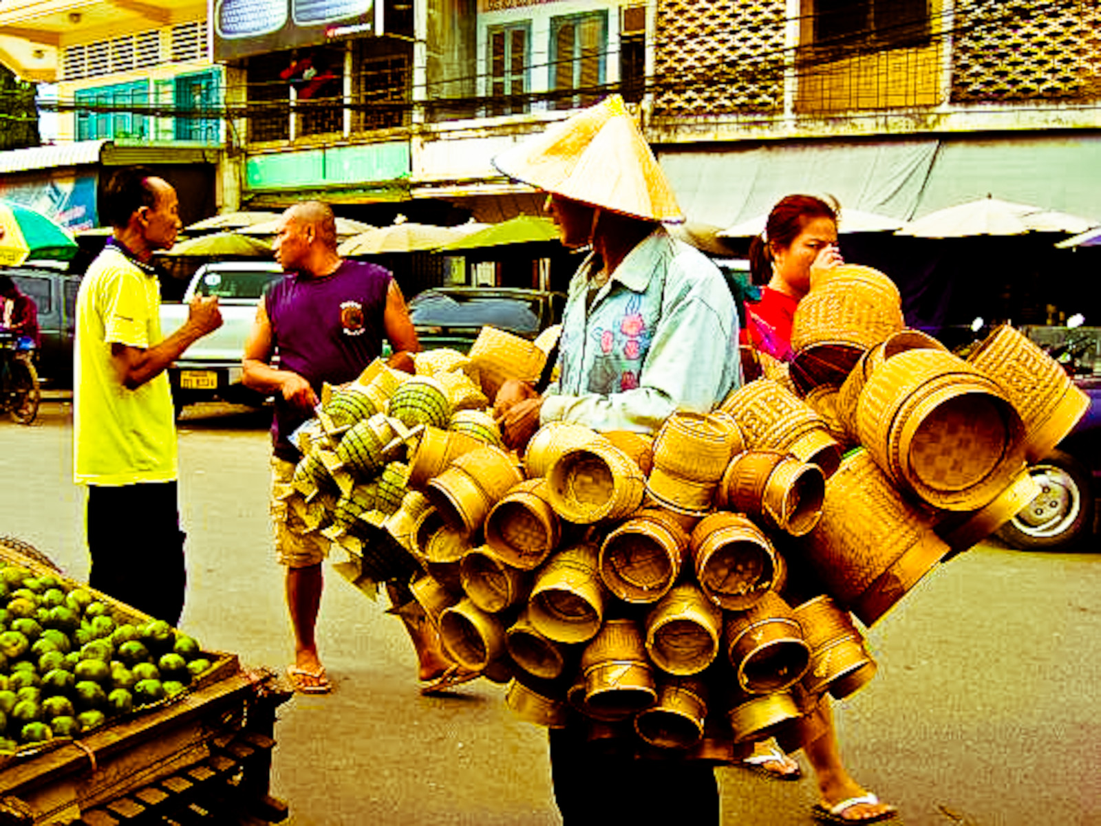 fuji, bambus, Loas