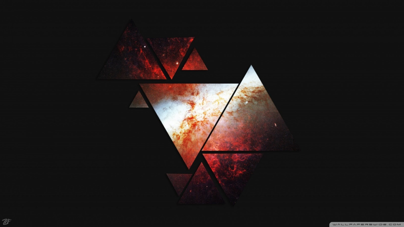 illustration, abstract, red, text, logo, symmetry, triangle, geometry, brand, light, color, shape, darkness, screenshot, computer wallpaper, font