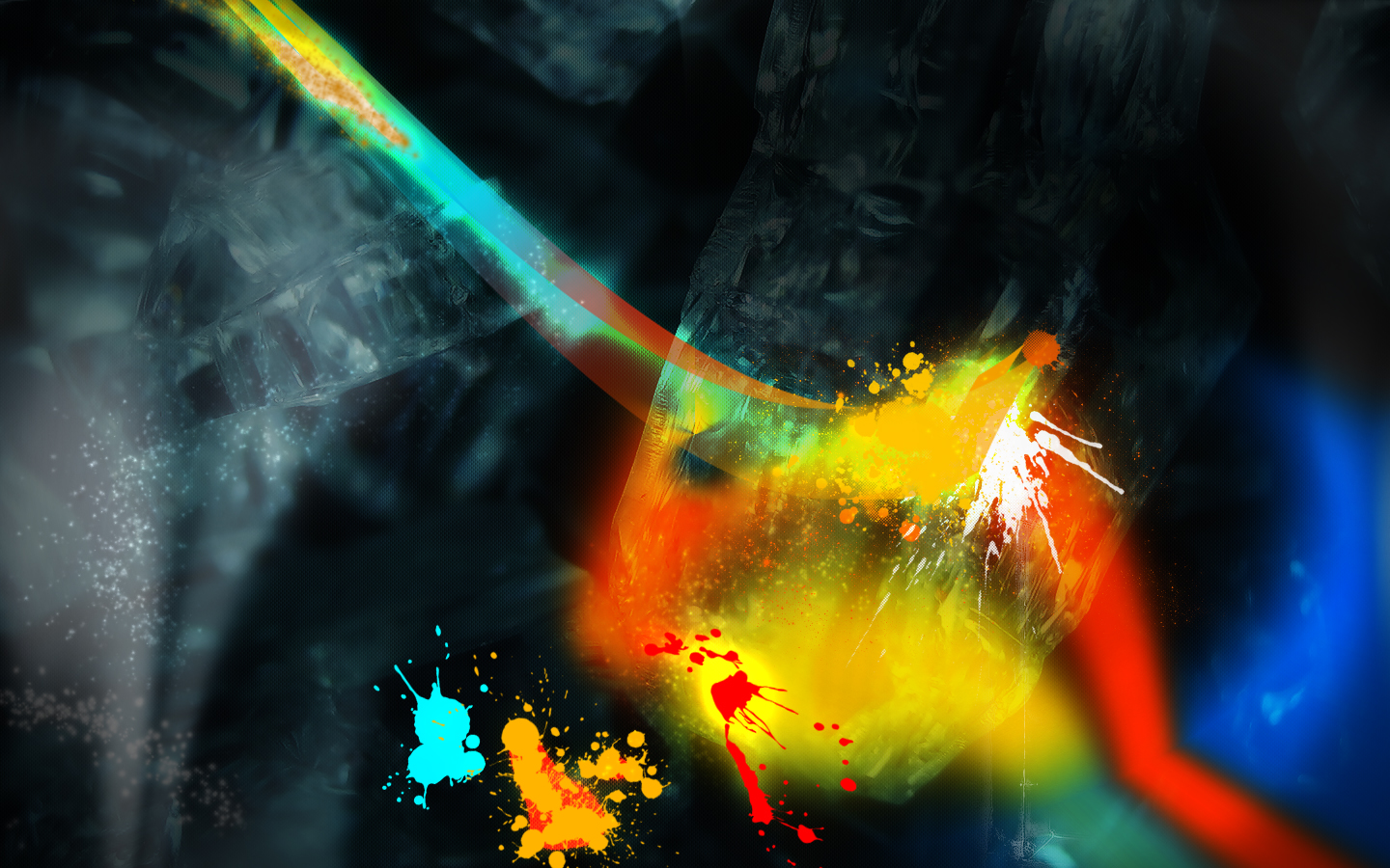 1440x900 px, Absztrakt színes splash