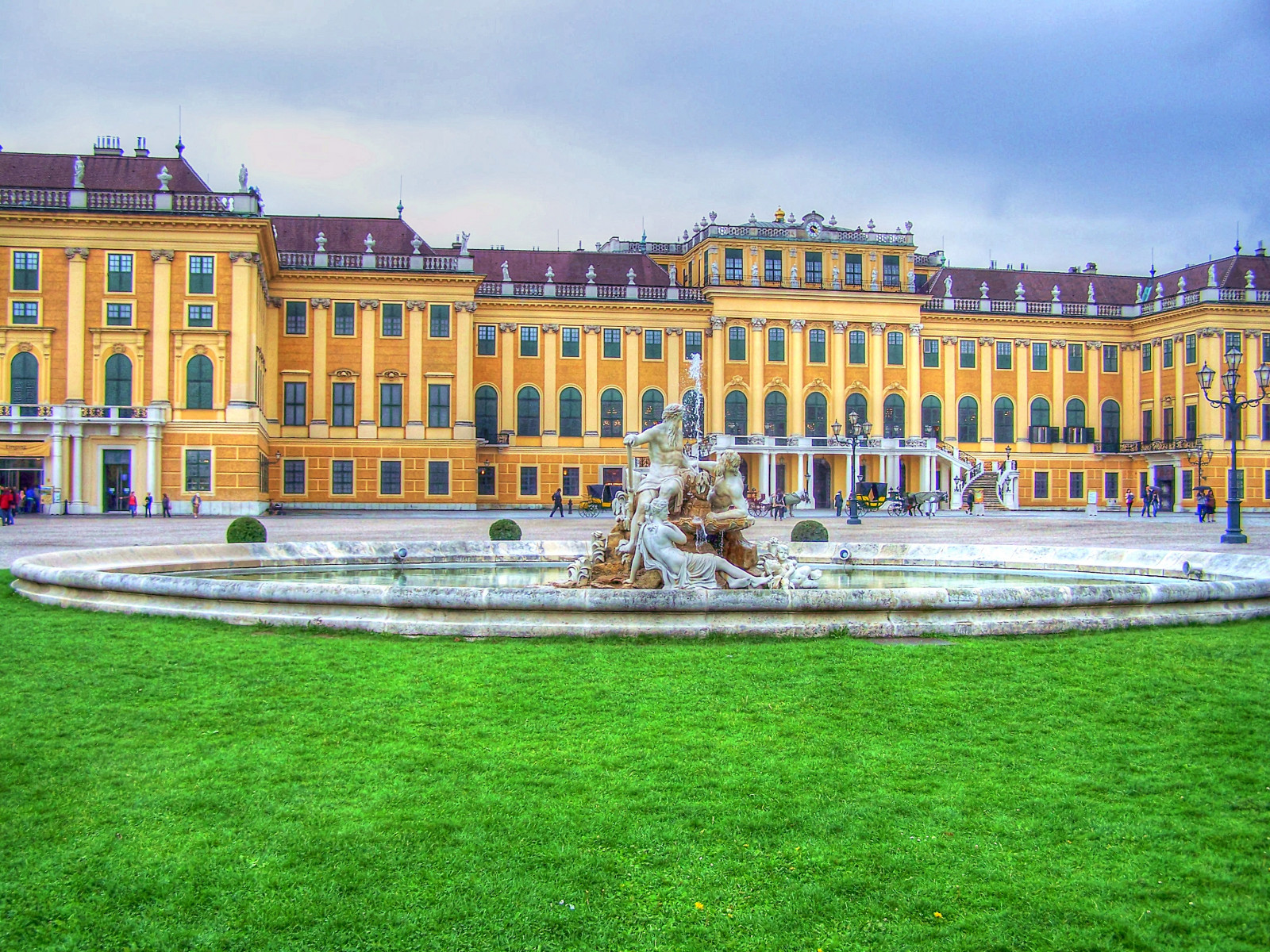 landskab, arkitektur, bygning, græs, himmel, grøn, slot, historie, kapital, Europa, barok, Rådhusplads, Østrig, Wien, Sch nbrunn, springvand, palads, slot, ejendom, smuk, træ, skønhed, plaza, Monarch, milepæl, NGC, palæ, flickrtravelaward, facade, rekreation, bopæl, vand funktion, statelige hjem, Habsburg, national trust for places of historic interest or natural beauty, official residence, presidential palace