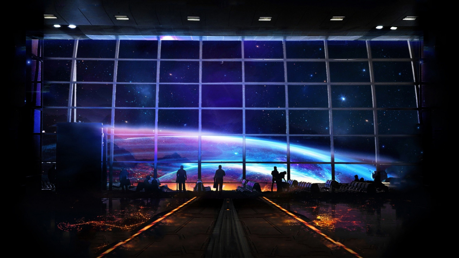 lidé, planeta, prostor, hvězdy, kosmická loď, vesmír, světlo, barva, představení, fáze, divadlo, tma, koncert, hudební divadlo, scénograf